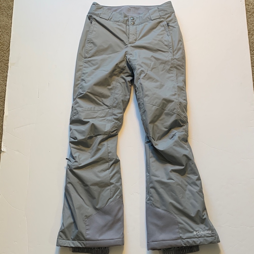 Columbia women’s extra small Omni-heat Light Gray Snow Pants